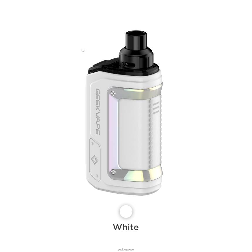 GeekVape- BTH2100 أبيض بود كيت اتش 45 (ايجيس هيرو 2) بسعة 1400 ملي امبير Geek bar فيب