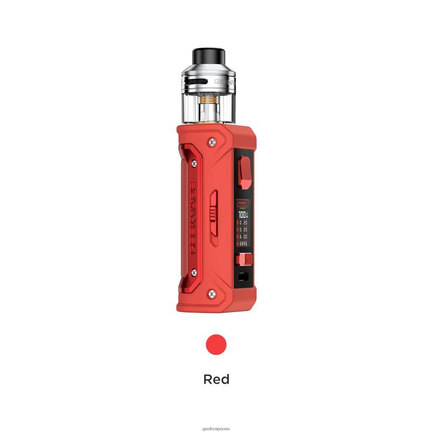 GeekVape- BTH2148 أحمر طقم e100i بسعة 3000 مللي أمبير Geek bar vape dubai