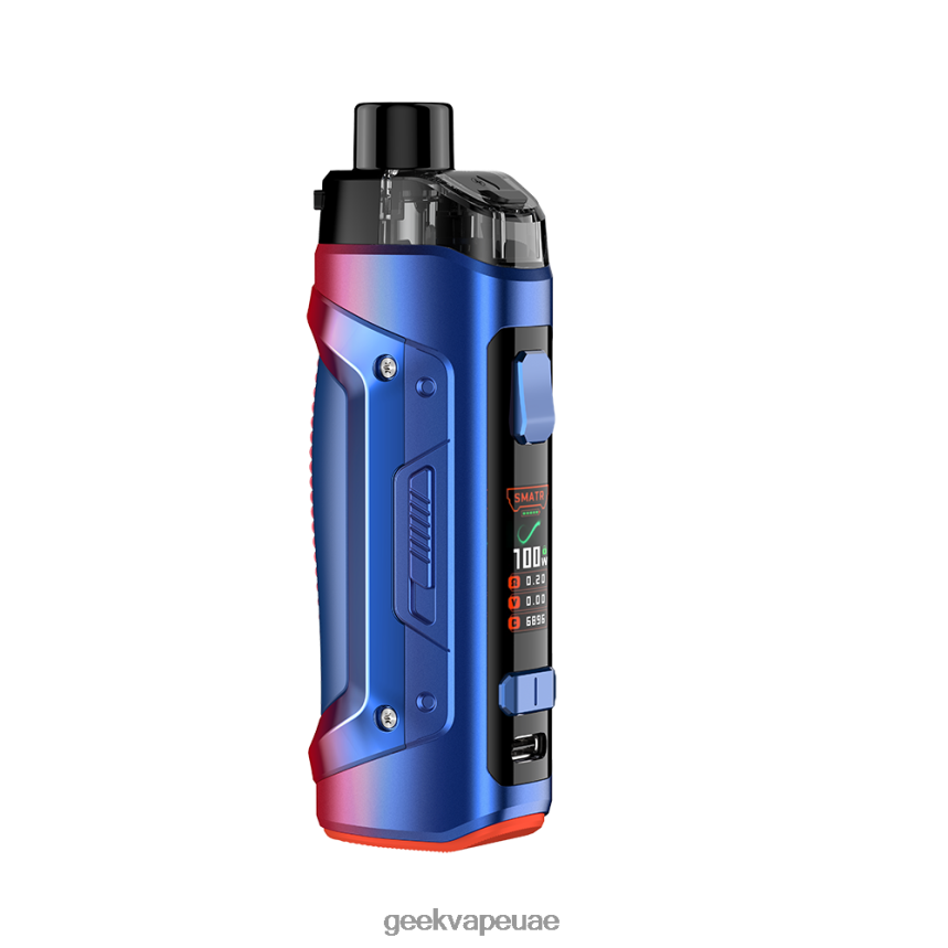 GeekVape- BTH290 أزرق أحمر مجموعة بي 100 (إيجيس بوست برو 2) بقوة 100 واط Geek bar فيب